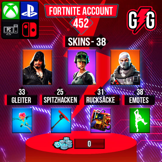 Fortnite OG Account - 38 Skins | Trailblazer | Havoc | Blackheart