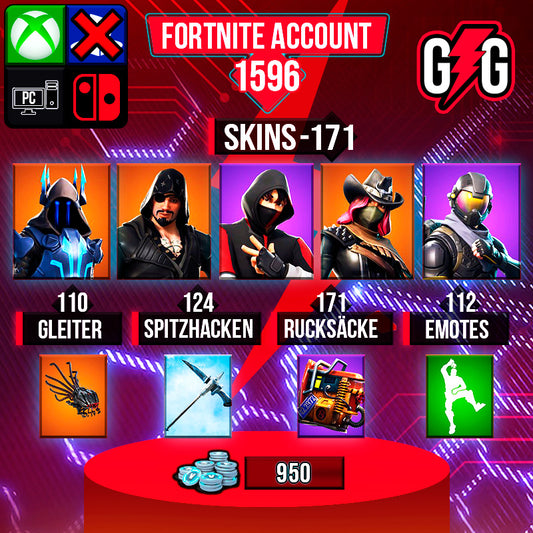 Fortnite OG Account - 171 Skins | IKONIK | Rogue Agent | The Ice King | Blackheart | Calamity