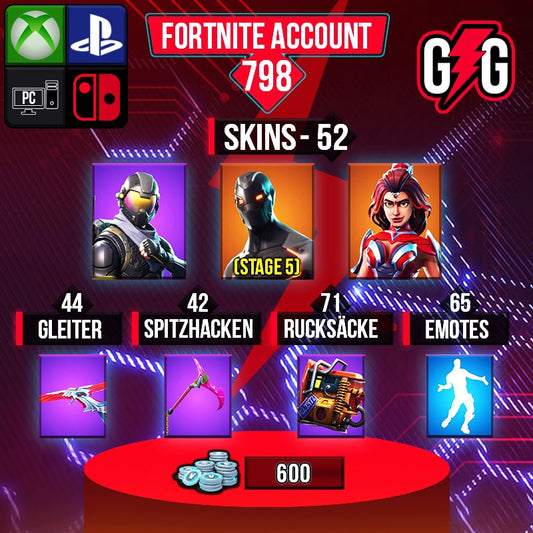 Fortnite OG Account - 52 Skins | Omega (Stage 5) | Rogue Agent | Valor